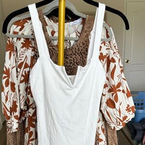 Free People White Bodysuit